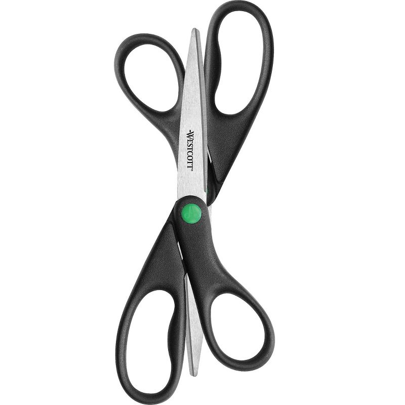 Westcott KleenEarth Recycled Scissors 8" Long Black 2/Pack 15179