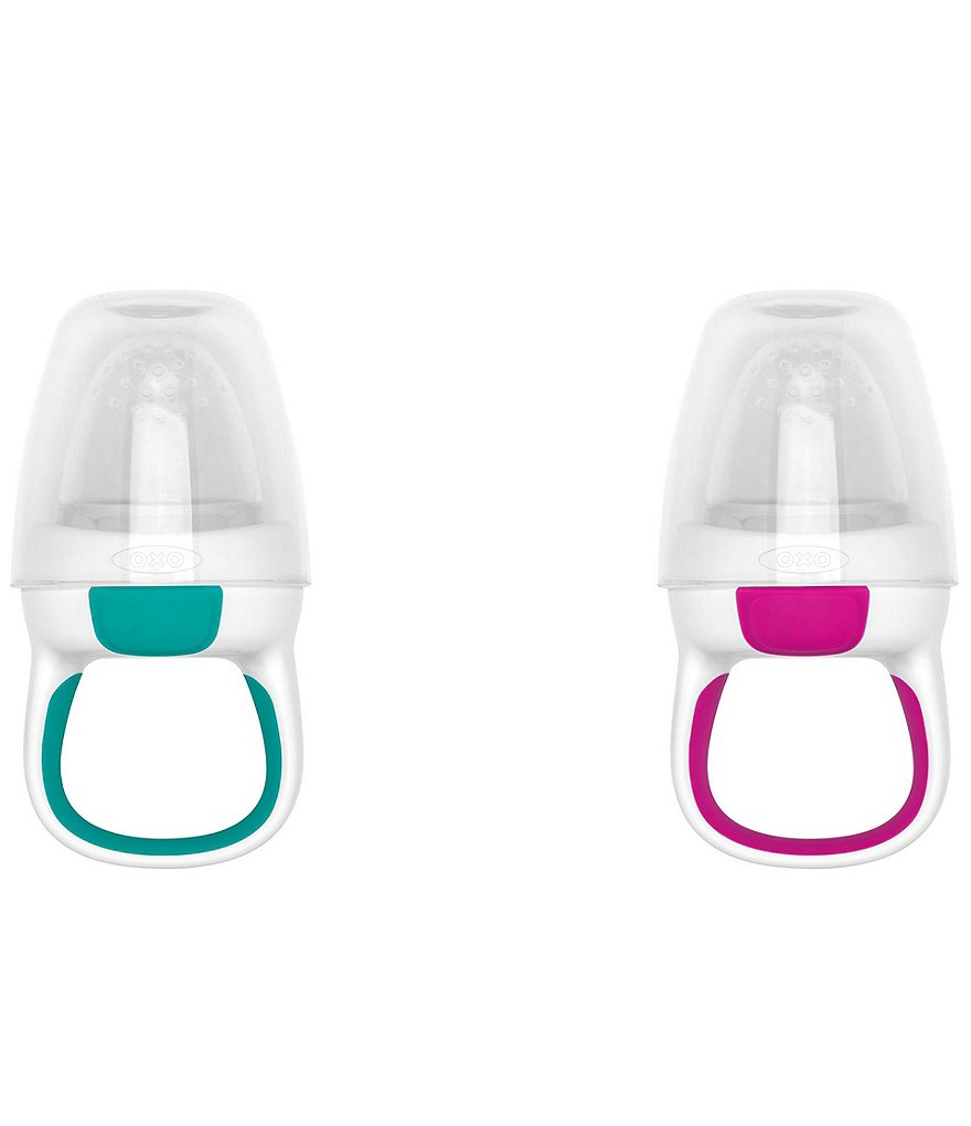 OXO OXO Tot Baby Feeding Silicone Self-Feeder 2-Pack