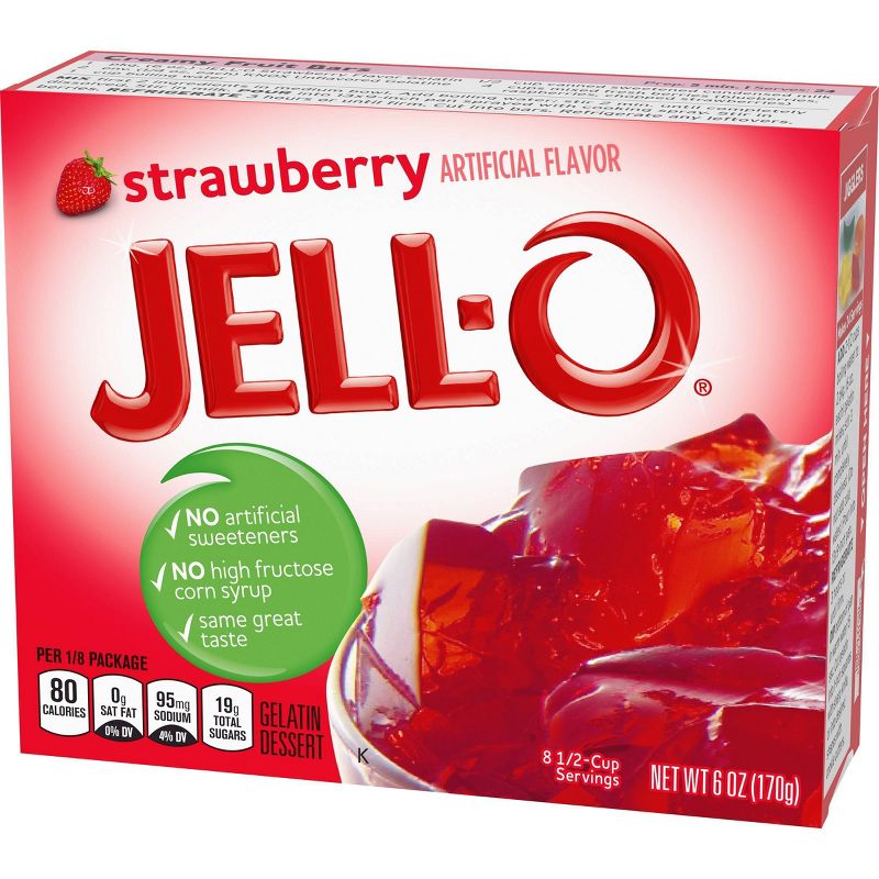 JELL-O Gelatin Strawberry - 6oz