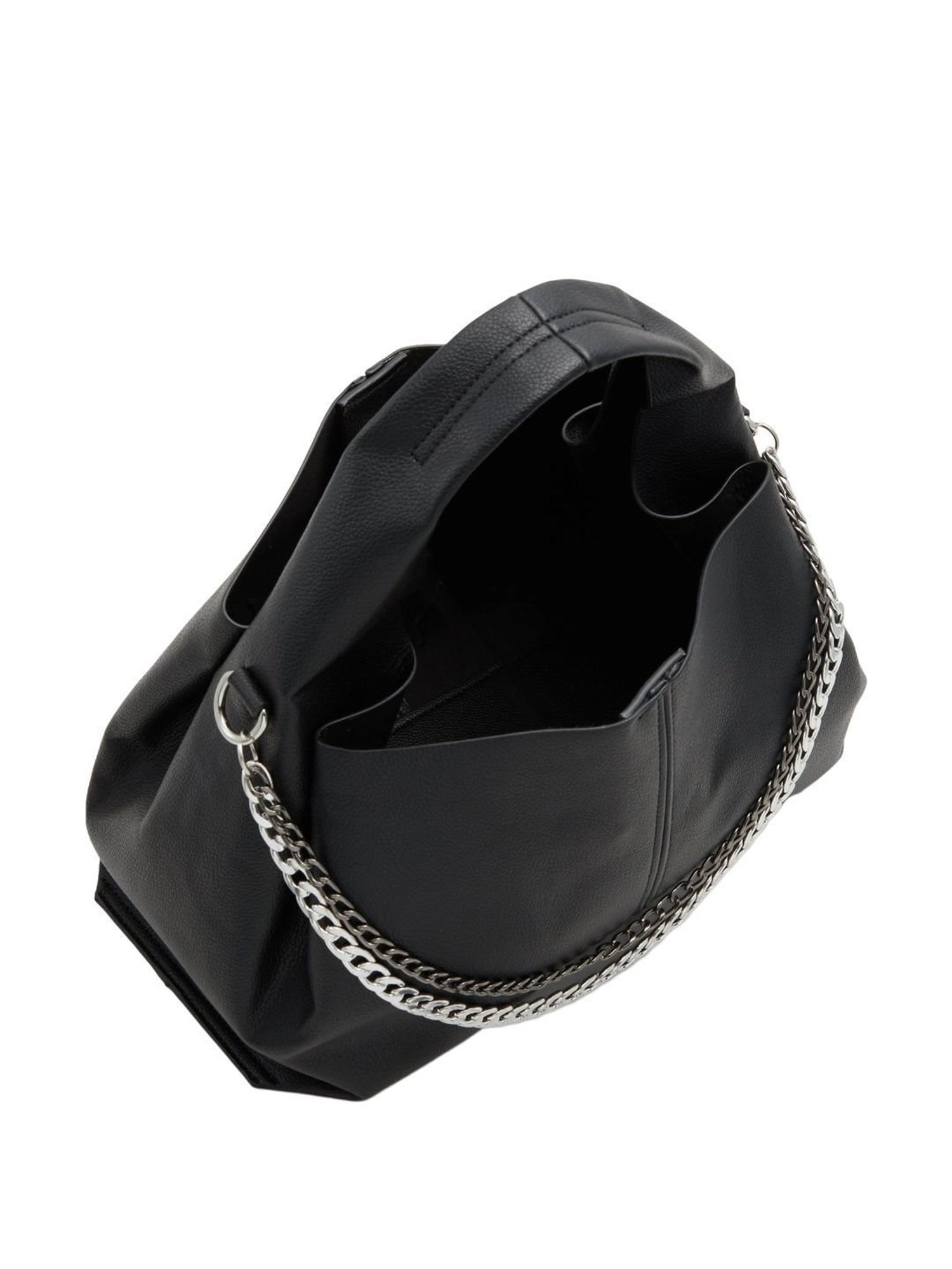 Call It Spring Black Solid Medium Handbag