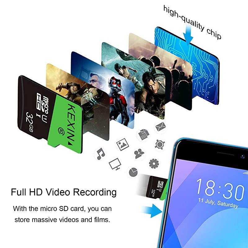 3 Pack 32GB Micro SD Card Memory Card MicroSDHC UHSI Memory Cards Class 10 High Speed Card C10 U1 32 GB 3 Pack