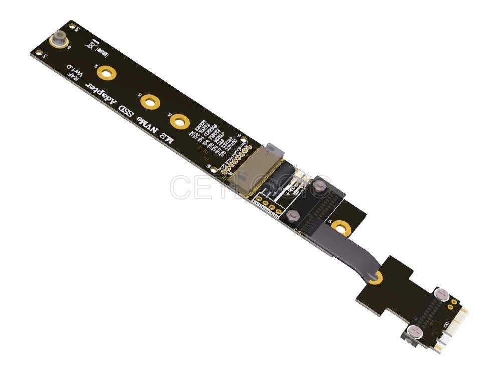 NGFF M.2 Key A+E to Key M SSD Adapter Cable 15cm, R54SF