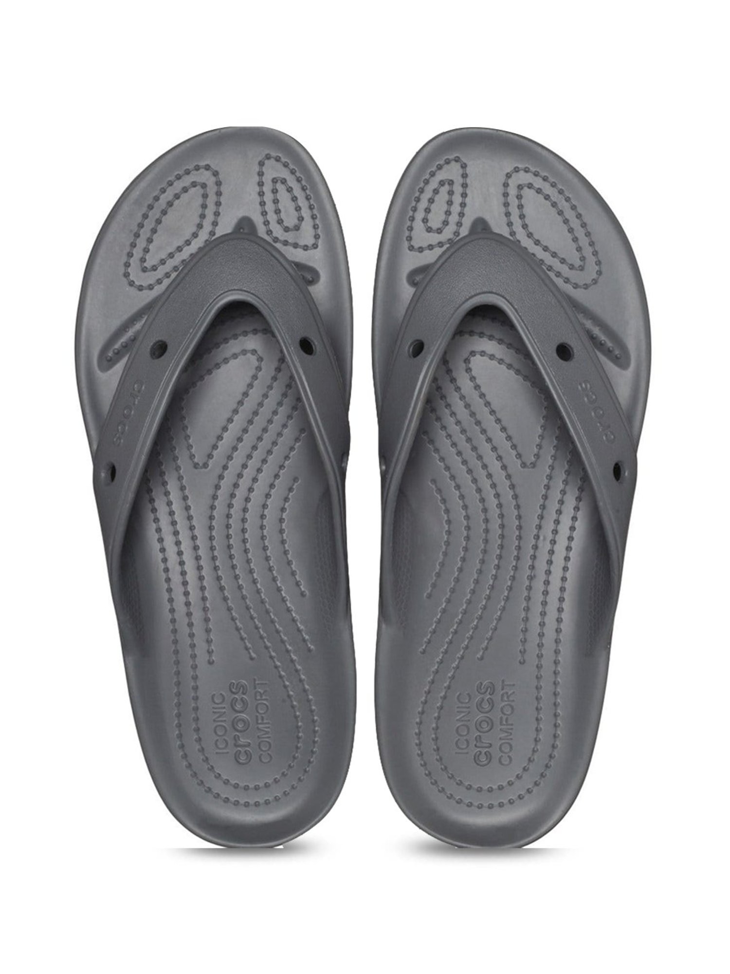 Crocs Men's Classic Slate Grey Flip Flops