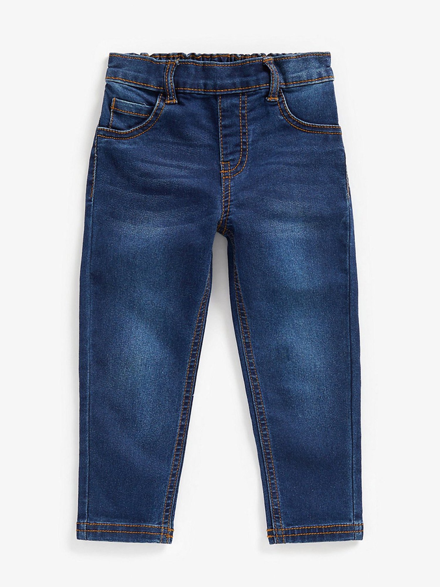 Mothercare Kids Blue Solid Jeggings