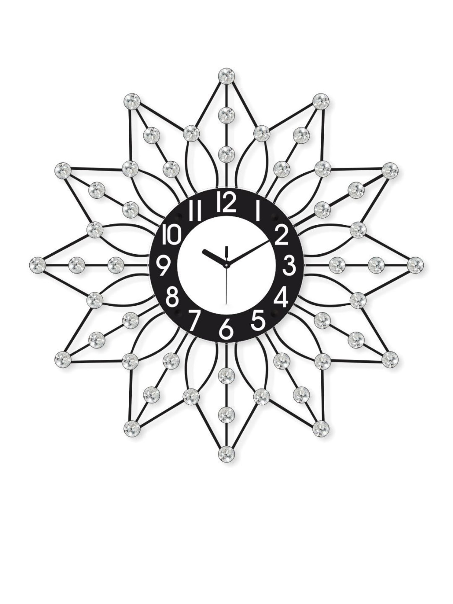 CHRONIKLE Round Black Iron Wall Clock