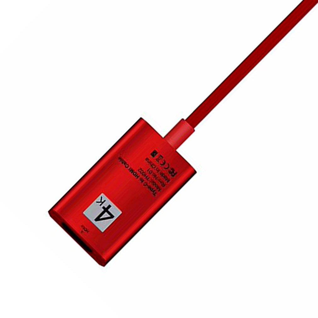 0.2M Type-C Male to HDMI Female Video Audio Cables Support 4K For DVD Laptop