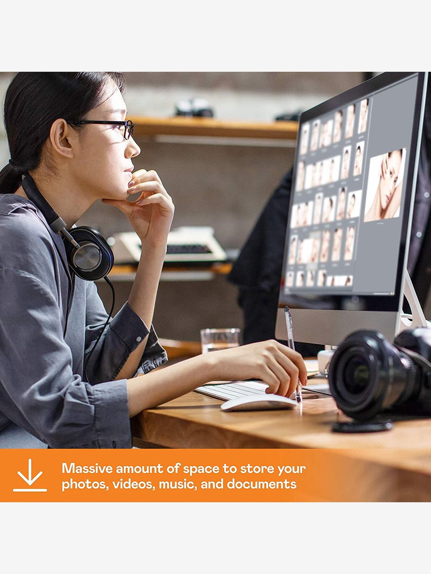 Seagate One Touch 1TB External HDD with Password - Silver, for Win & Mac - STKY1000401