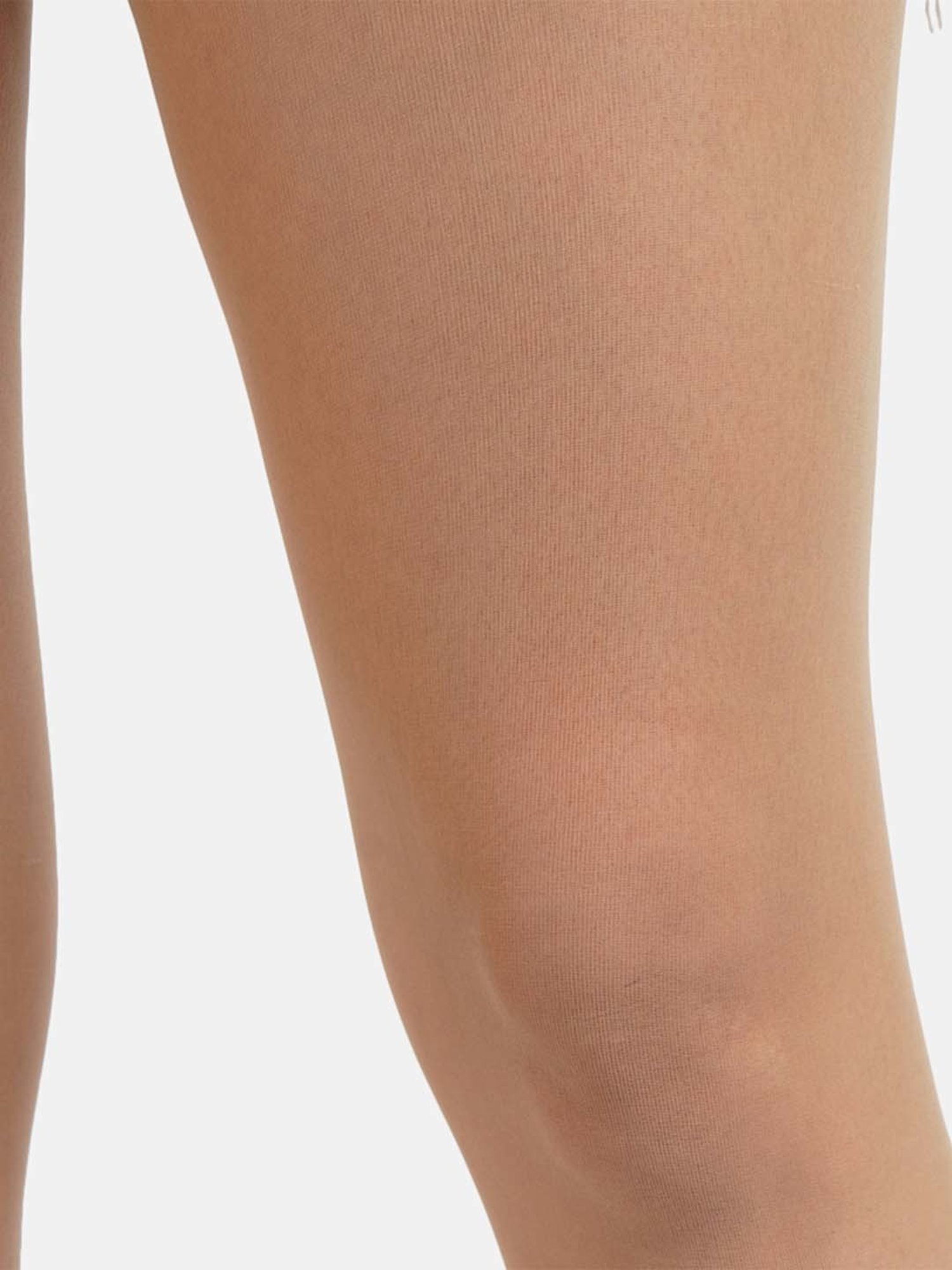 Secrets By ZeroKaata Beige & Black Plain Pantyhose Stockings - Pack Of 2