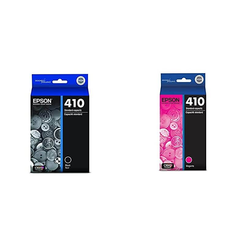 410 Ink Cartridge, Black & T410320-S Claria Premium Magenta Ink