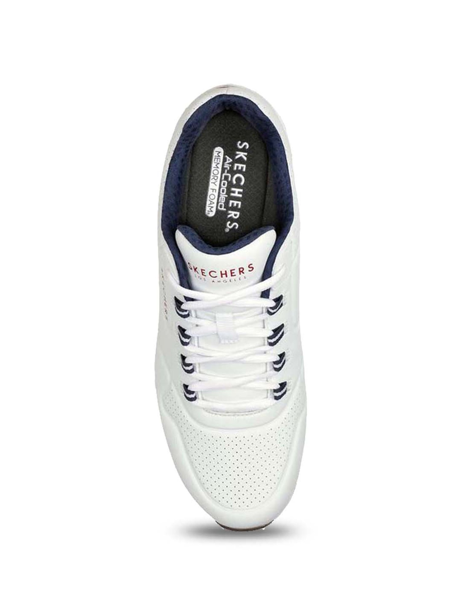 Skechers Men's UNO 2 White Navy Red Casual Sneakers