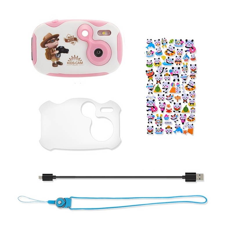 2.0 Mega Pixel 1.44 inch HD Screen Creative DIY Mini Digital Camera for Children