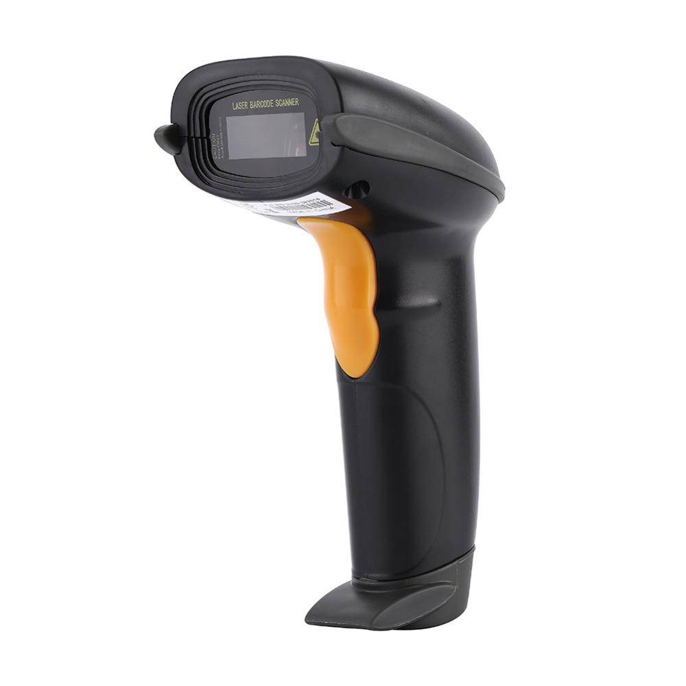 YHD-8100 Laser Barcode Scanner Barcode Reader One Dimensional Cable Handheld Bar Code Scanner High Resolution Scanner