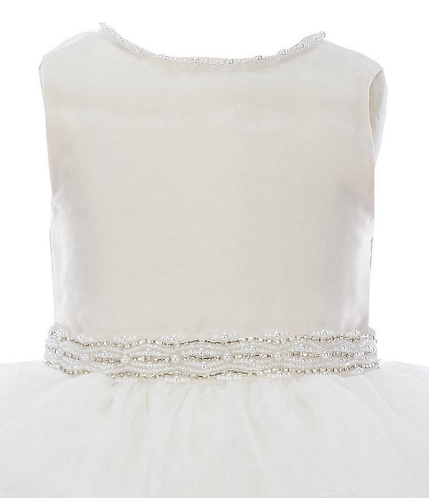 Badgley Mischka Little Girls 4-6X 3D Floral Hi-Low Dress