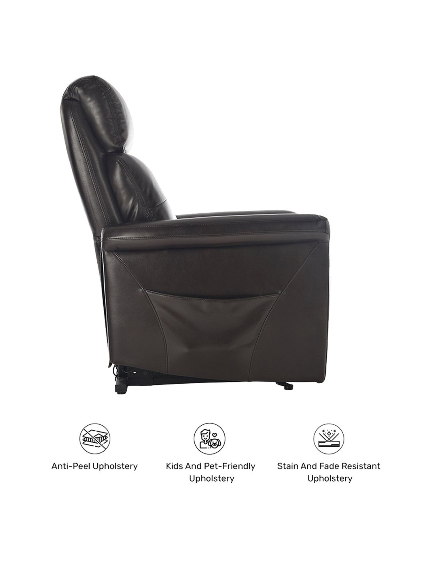 Durian Robbie Brown Leather Recliner