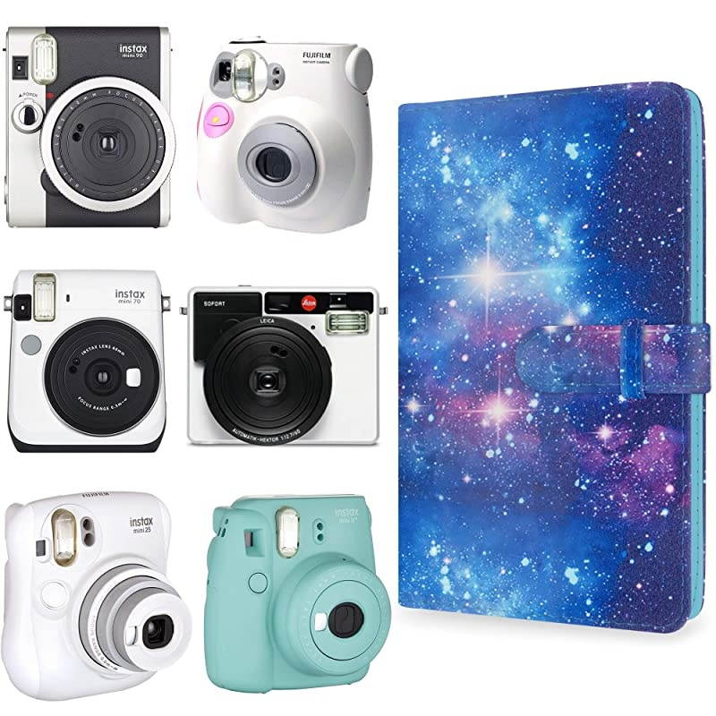 Mini Photo Album Compatible with Fujifilm Instax Mini 7s 8 8+ 9 25 26 50s 70 90 Film Polaroid PIC300 Z2300 Film Star