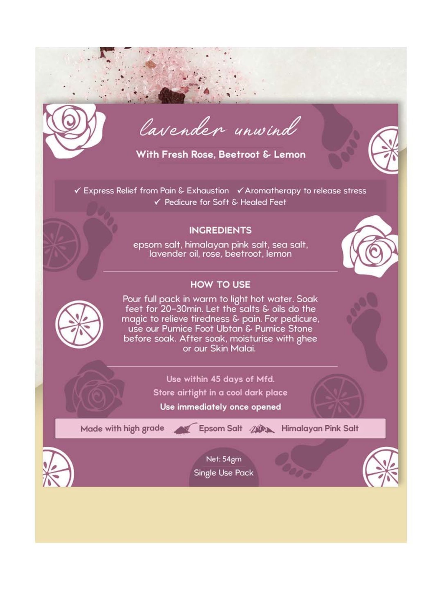 Shae Lavender Hand & Foot Scrub - 100 gm