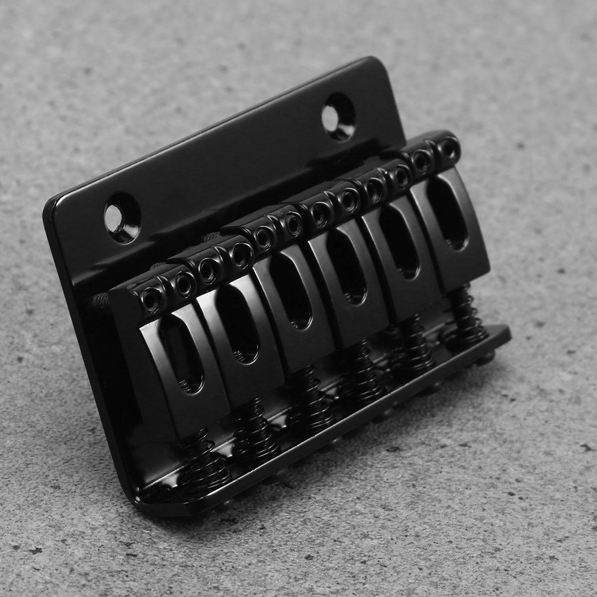 65mm Fixed Saddle Bridge Plate with Screws and Wrench for Electric Guitar Accessories Guitar Parts (Silver)