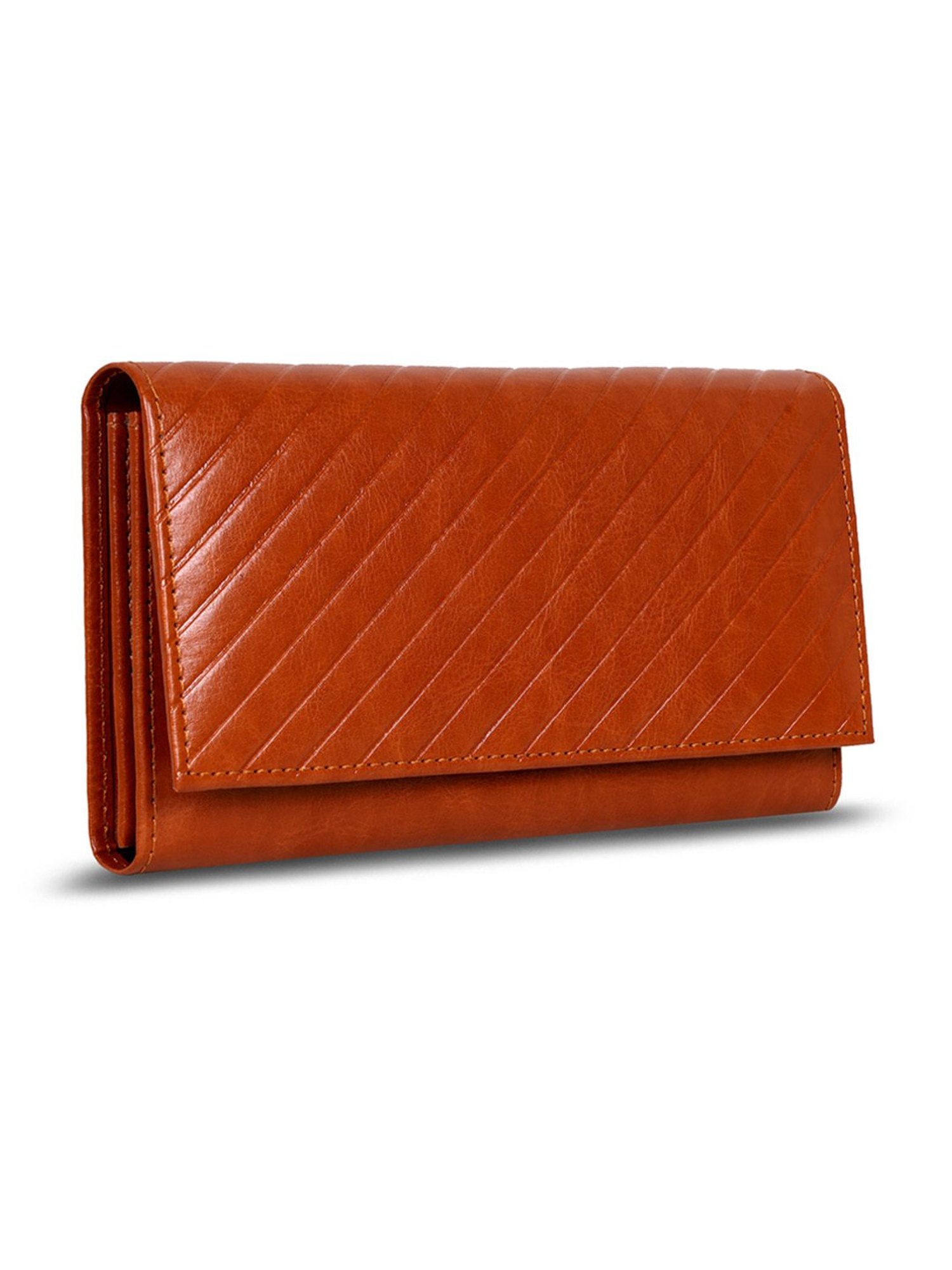 Abeeza Brown Textured Wallet for Women