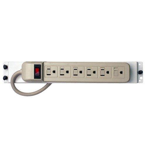 Bracket/Power Strip With 6 Outlets C-0705