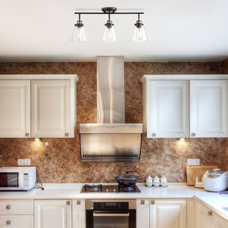 3 Light Jackson Track Lighting Kit with Accents Dark Bronze - Globe Electric