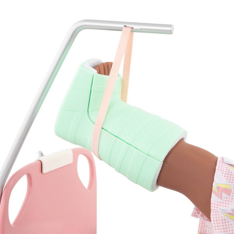 Our Generation Adjustable Hospital Bed & Doctor Set for 18" Dolls - Get Well Bed