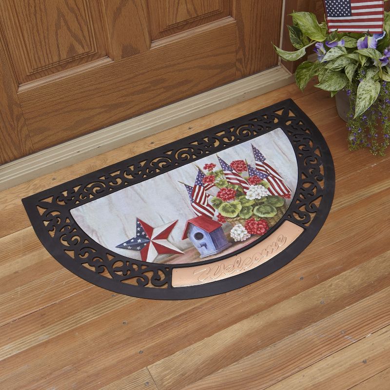 Lakeside Holiday Doormat with Interchangeable Graphic Inserts - 6 Pieces