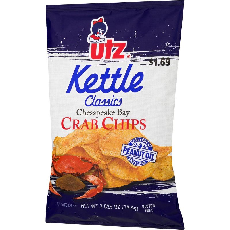 Utz Kettle Classics Chesapeake Bay Crab Flavored Chips - 2.875oz