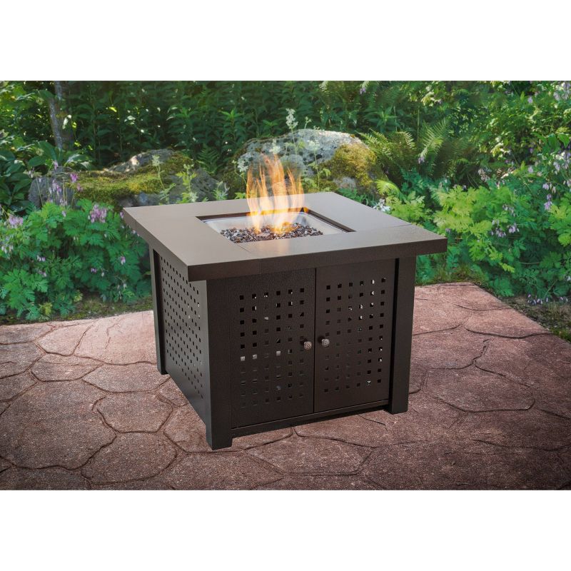 Pleasant Hearth Eden 38" Perforated Bronze Gas Fire Pit Table