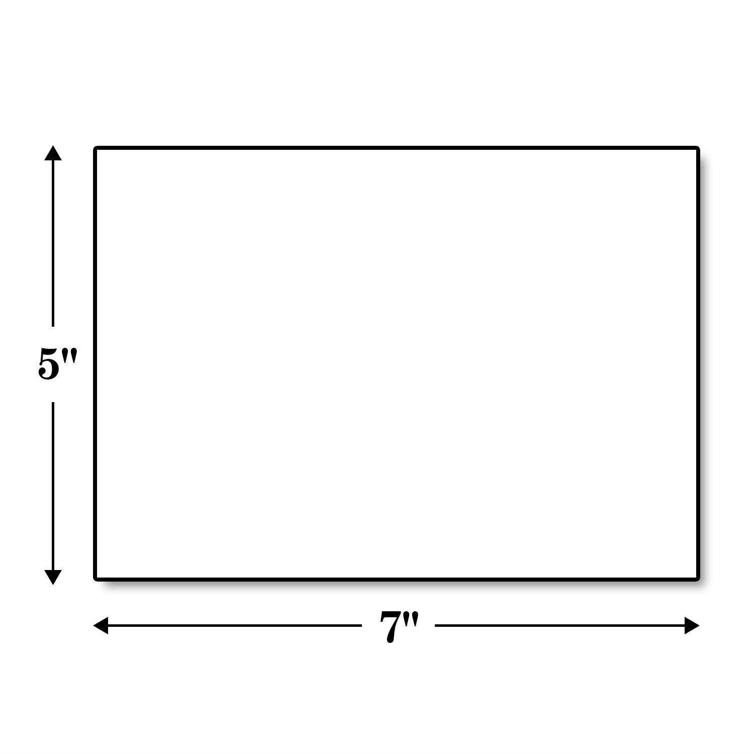 Hamilco White Cardstock Thick Paper - 5 x 7" Blank Index Flash Note & Post Cards with Envelopes - Greeting Invitations Stationary - Heavy weight 80 lb Card Stock for Printer - 100 Pack