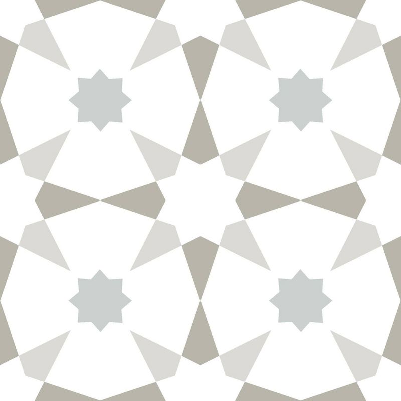 FloorPops Set of 20 Stellar Peel & Stick Floor Tiles White