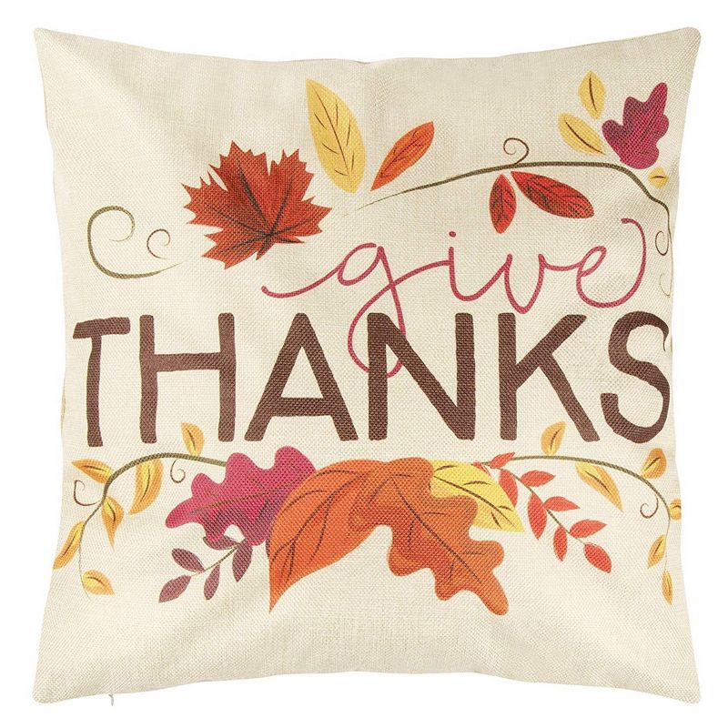 Juvale Set of 4 Thanksgiving Decorative Throw Pillow Case Cushion Covers, 17.4 x 17 in, 4 Designs