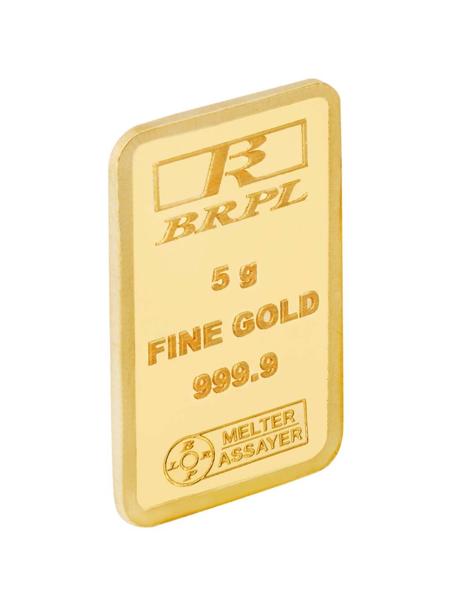 Bangalore Refinery 24k (999.9) 5gm Gold Bar
