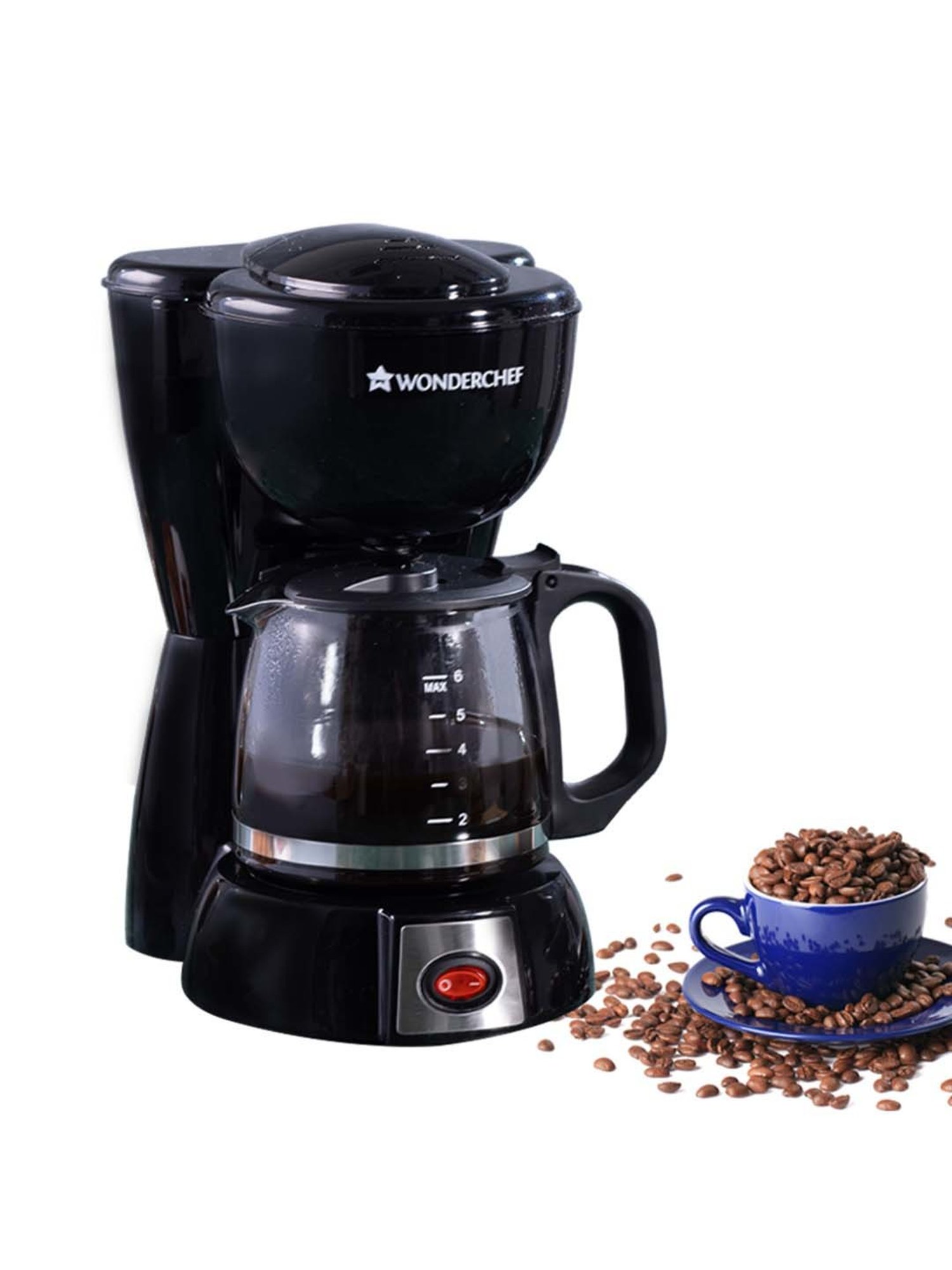 Wonderchef Regalia Capsule Coffee Machine with Frother (1400W, Black)