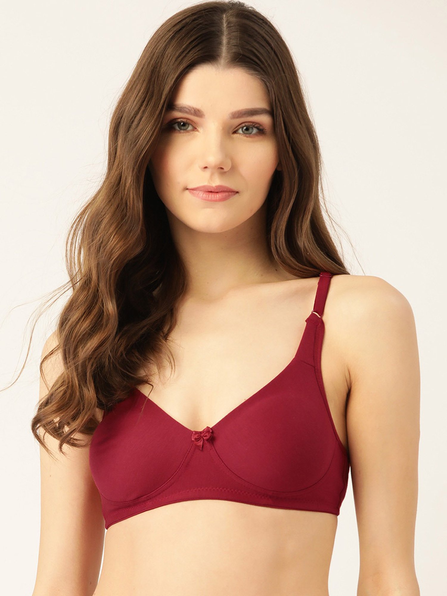 Lady Lyka Multicolor Non Wired Non Padded T-Shirt Bra (Pack Of 2)