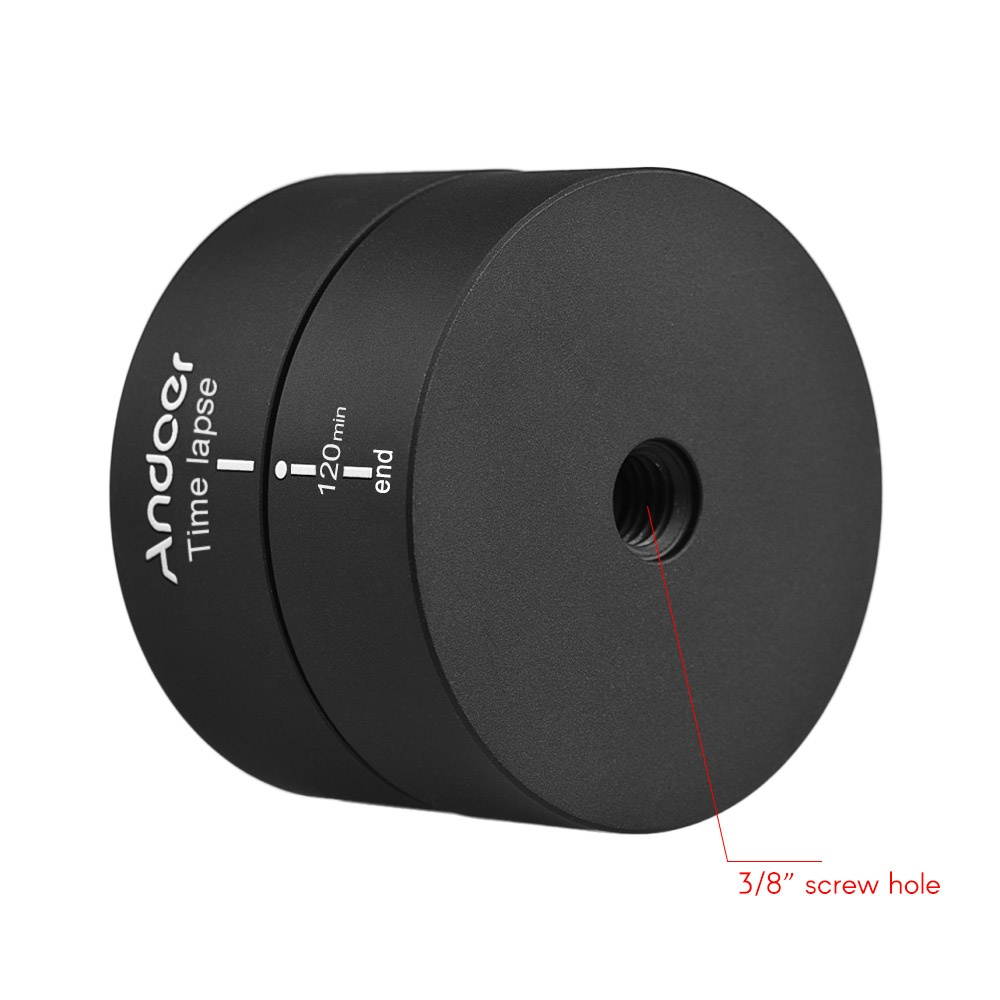 Andoer 360&deg; 120 Minutes Panning Rotating Tripod Time Lapse Stabilizer Tripod Adapter for Gopro ILDC Mobilephone