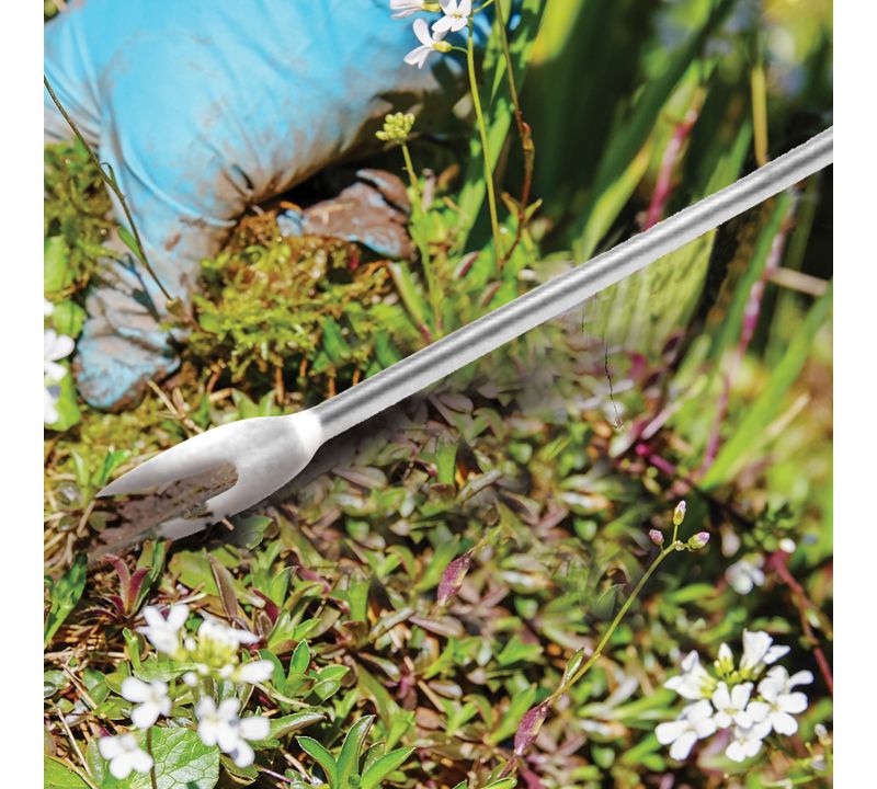 Martha Stewart MTS-CSW Stainless Steel Weeder | Comfort Grip Handle.