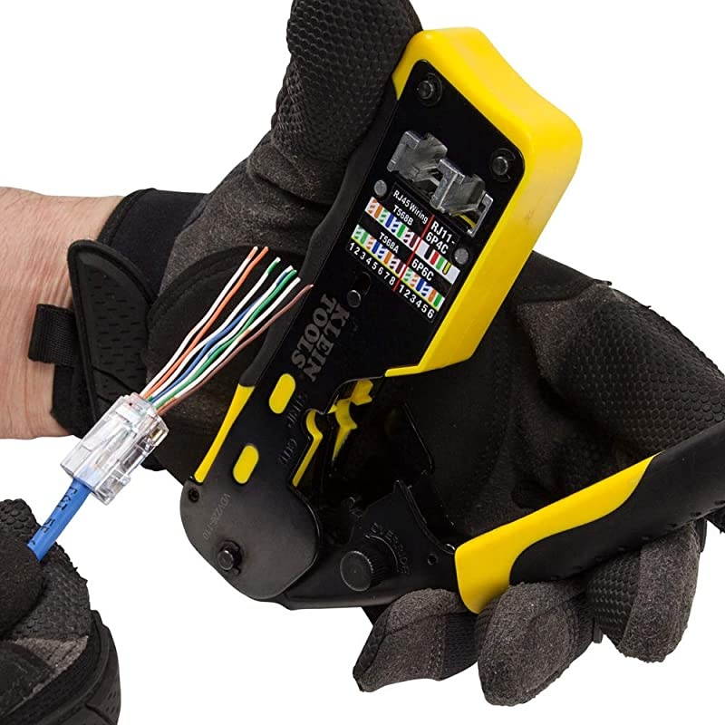 VDV826762 PassThru Modular Data Plug RJ45 CAT5e Pass Through Connectors 200Pack