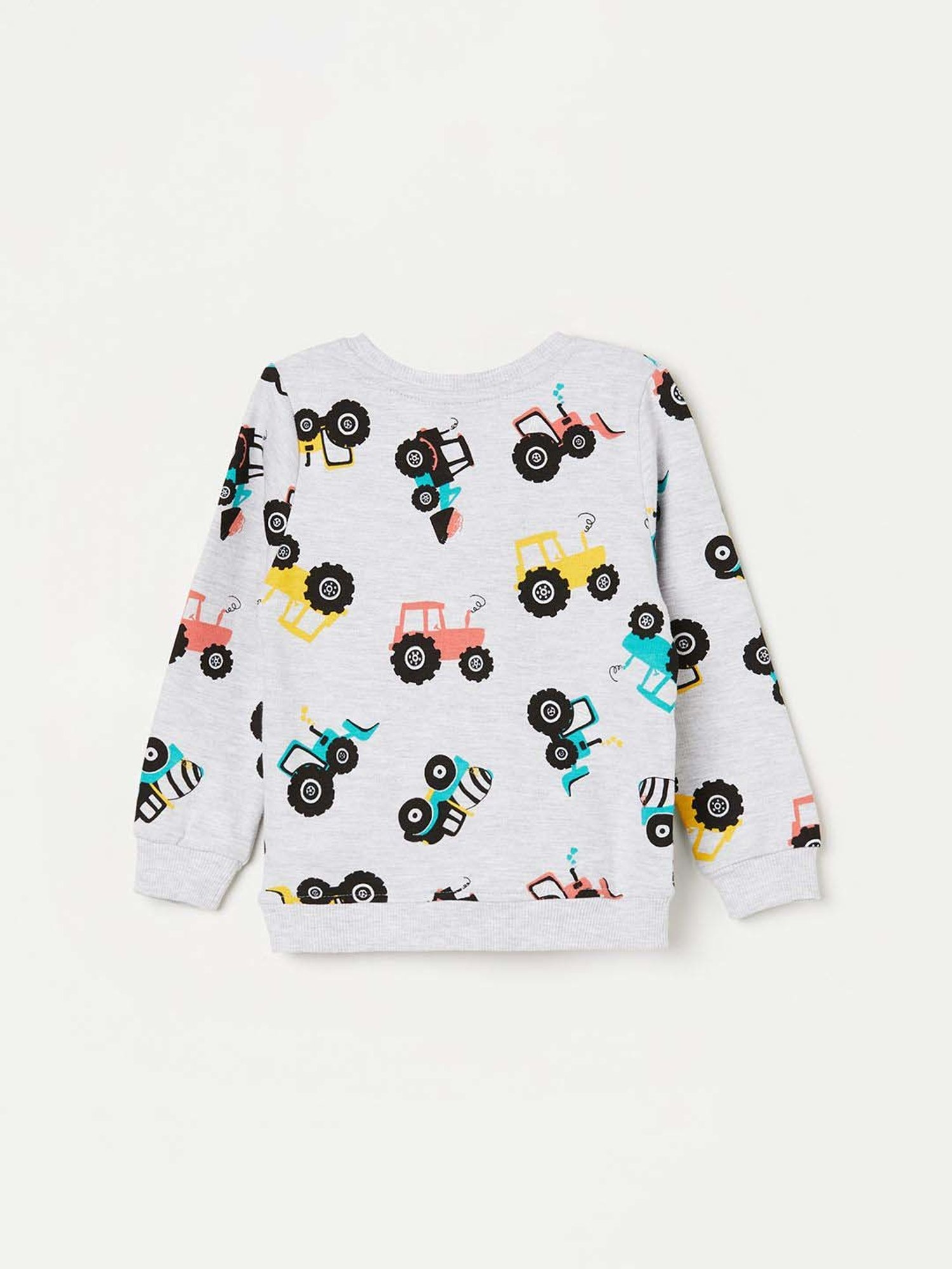 Juniors by Lifestyle Kids Grey Cotton Printed Full Sleeves Sweatshirt