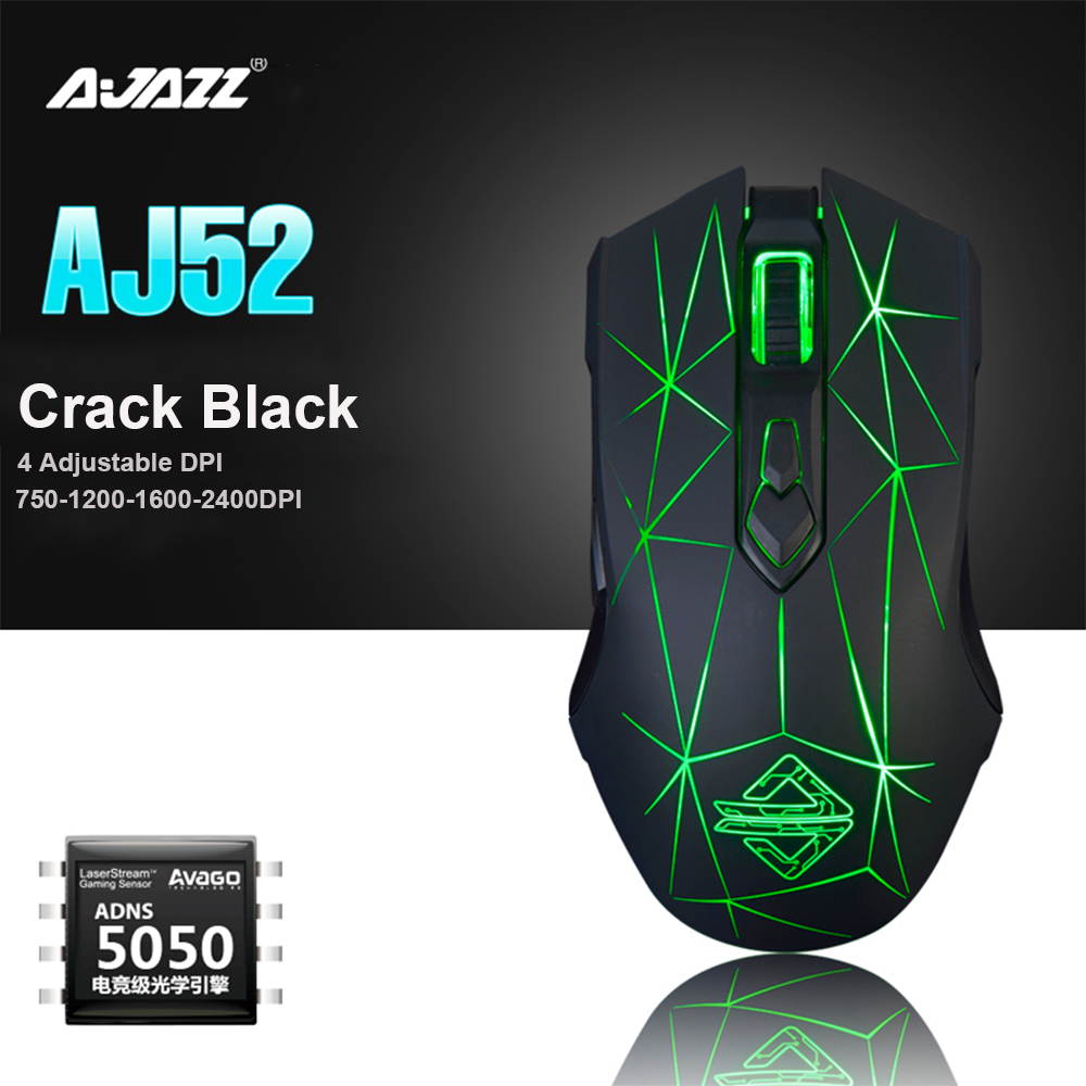 UrChoiceLtd&reg;USB Wired Mouse RGB Optical Ergonomics 7-Key 2400DPI Crack Athletics Gaming Mouse Laptop PC Computer Mouse