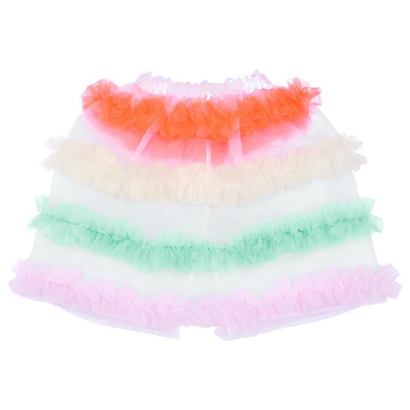 Meri Meri - Neon Tulle Ruffle Capelet - Costume Accessory Set - 1ct