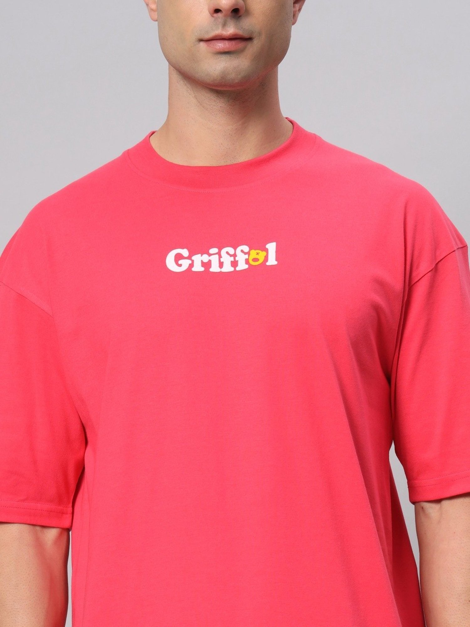 Griffel Pink Cotton Loose Fit Printed Co-Ord Set