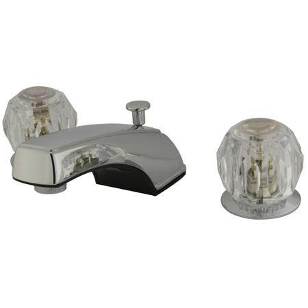 Two Handle 8 to 16 Widespread Lavatory Faucet with Retail Pop-up