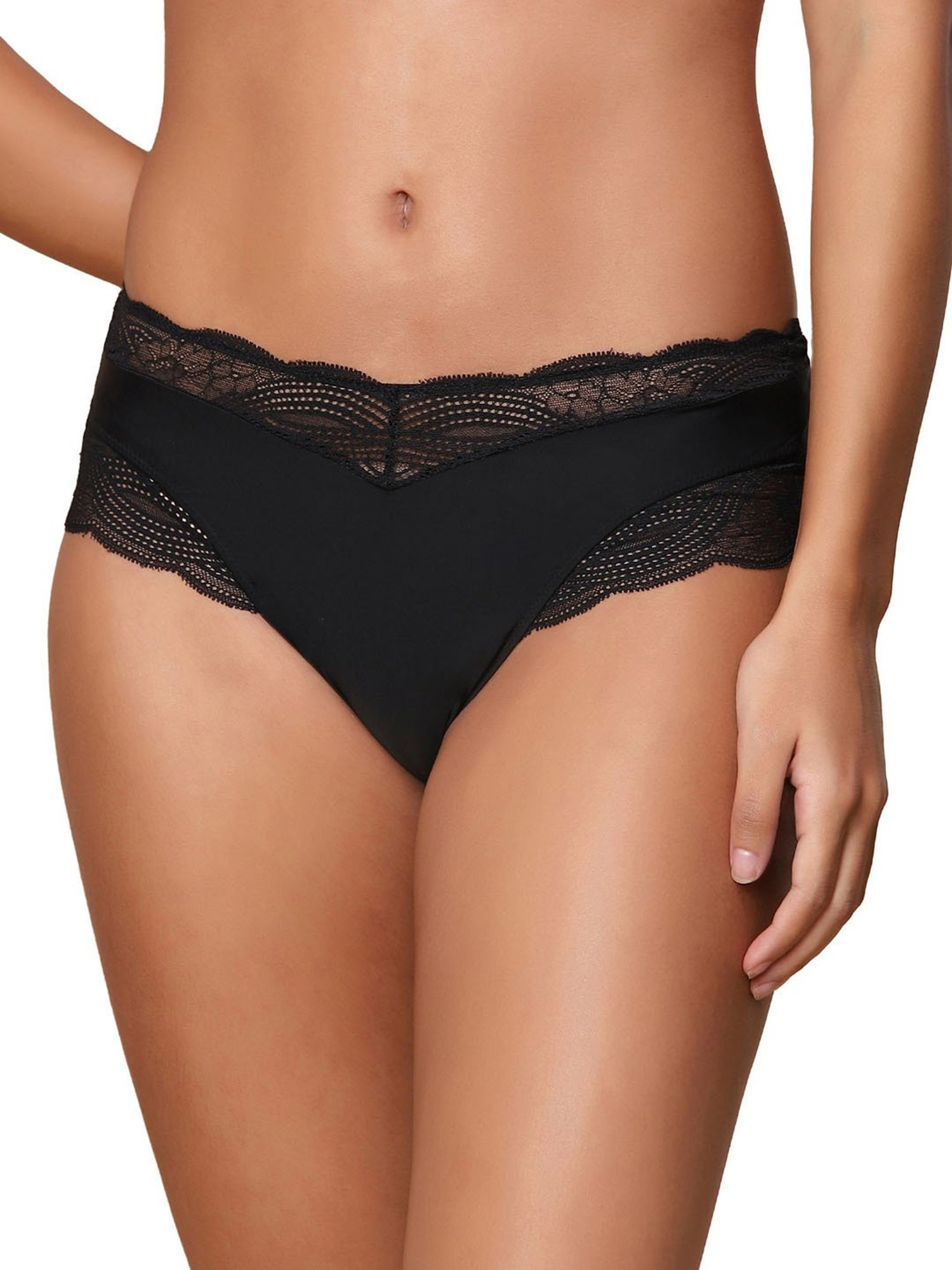 Triumph Black Hipster Panty
