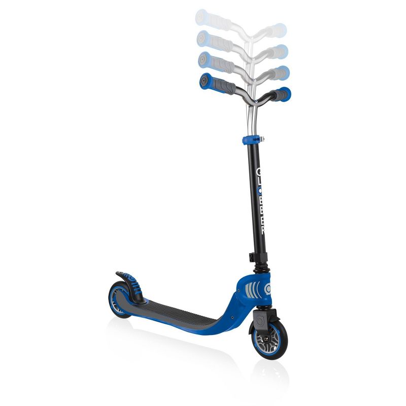 Globber Flow 125 Foldable 2 Wheel Kids' Kick Scooter - Navy Blue