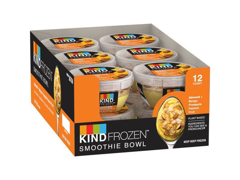 Kind Frozen Smoothie Bowl Almond Mango Pineapple Passion Fruit - 6oz