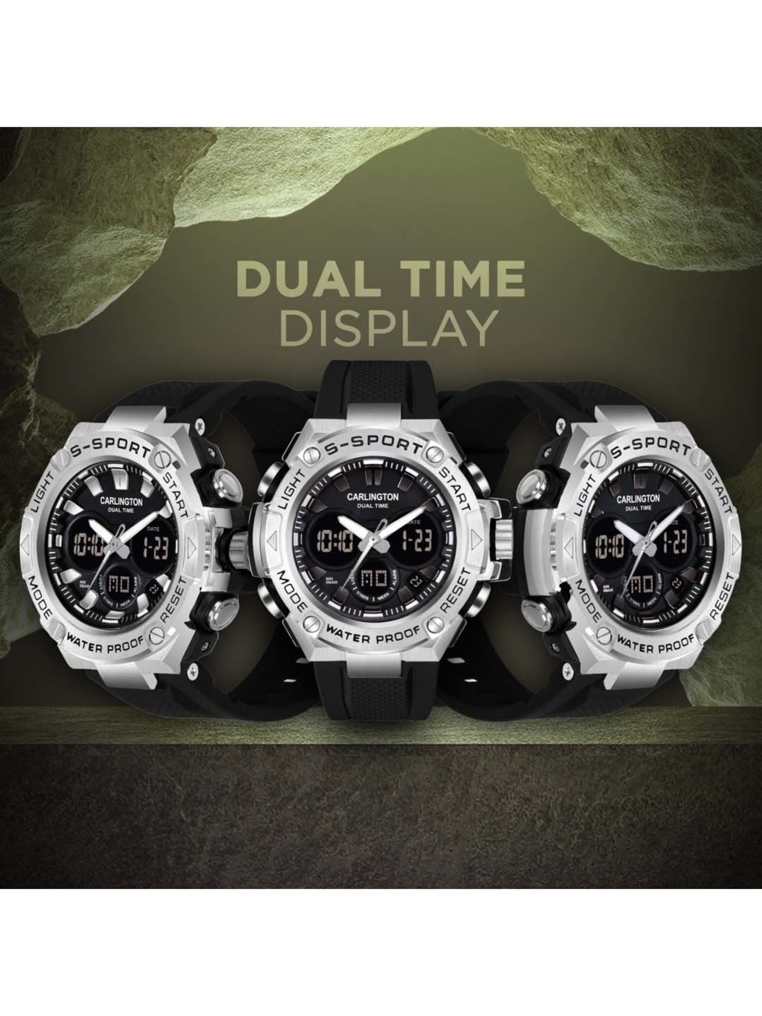 CARLINGTON Endurance 9107 Analog-Digital Watch for Men