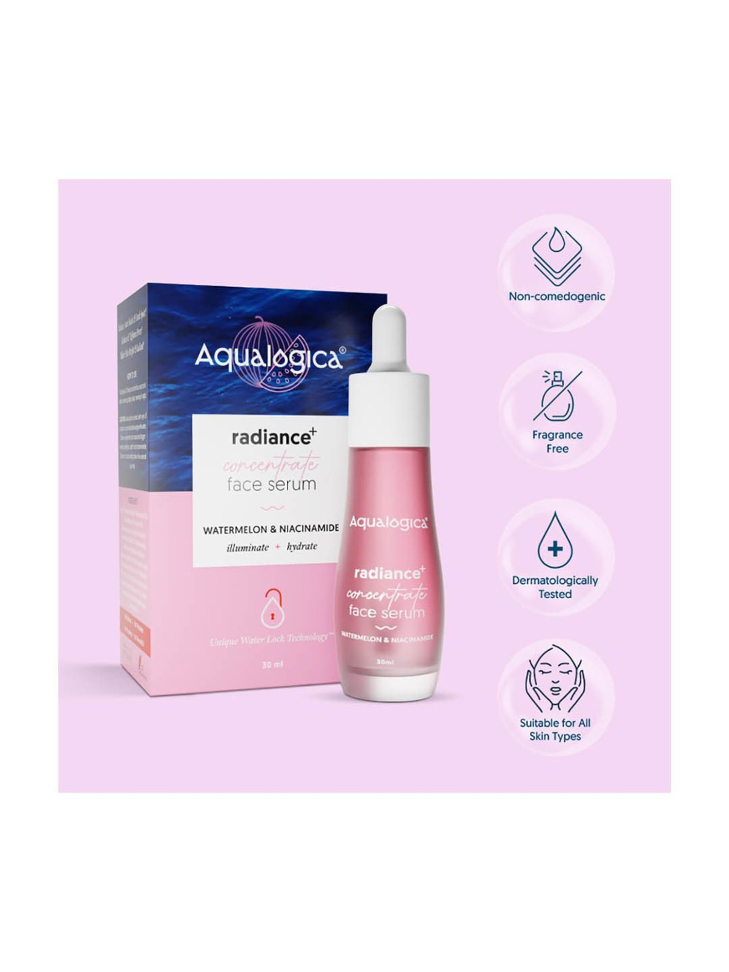 Aqualogica Radiance+ Concentrate Face Serum - 30 ml