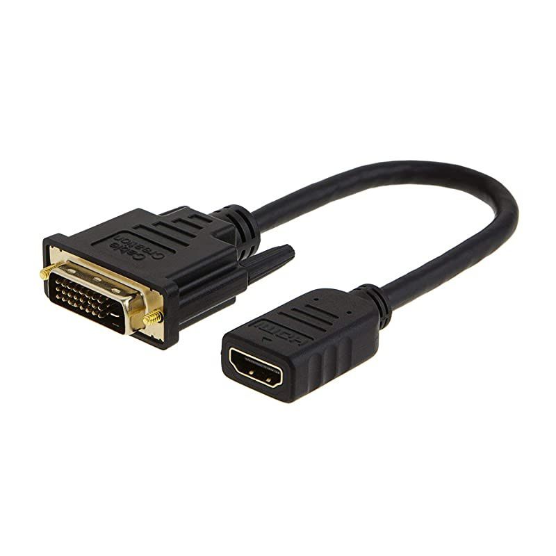 HDMI to DVI Cable  BiDirectional HDMI Female to DVID24+1 Male Adapter 1080P DVI to HDMI Conveter 3D 015M Black