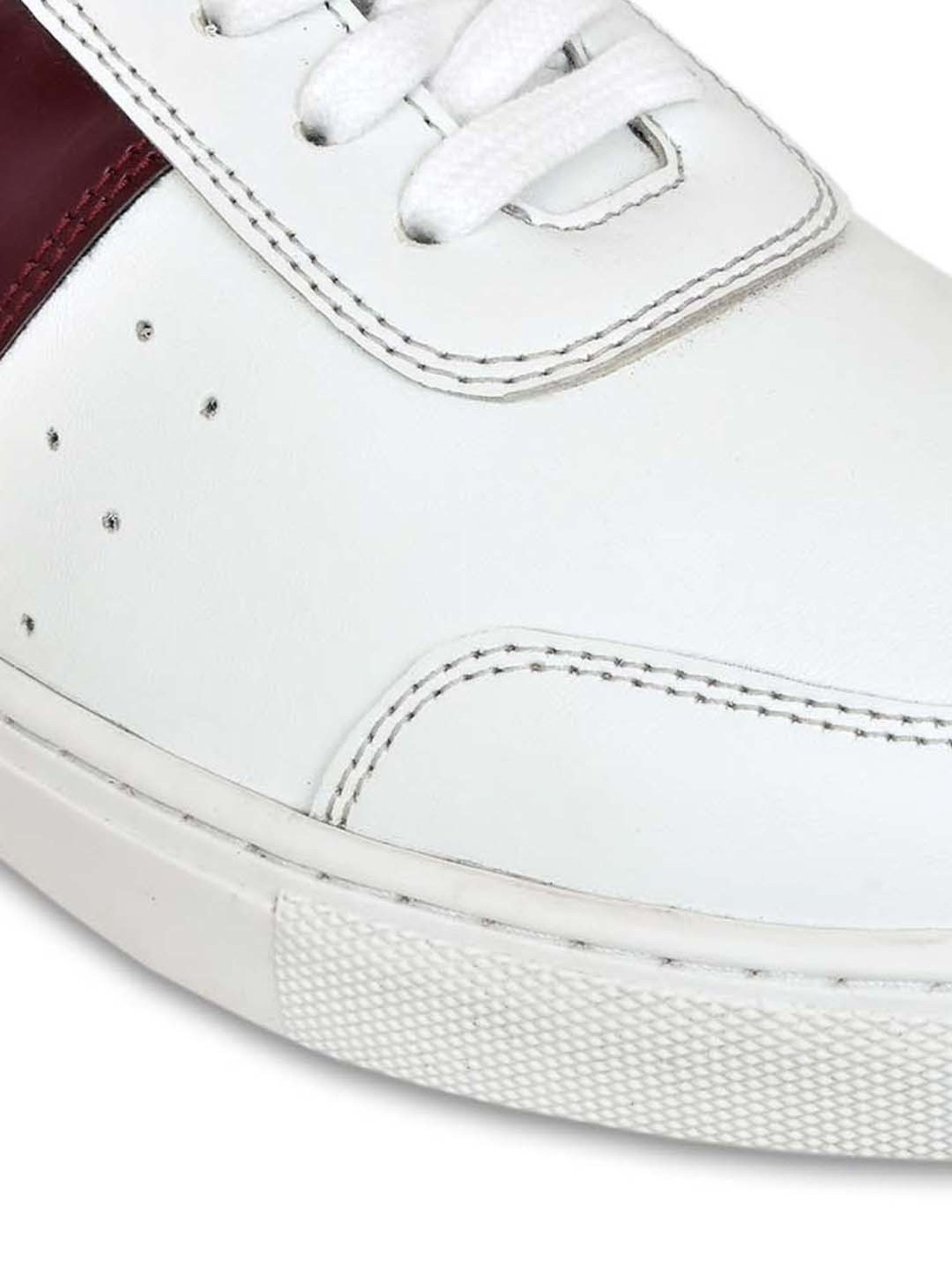 Allen cooper Men's White Casual Sneakers