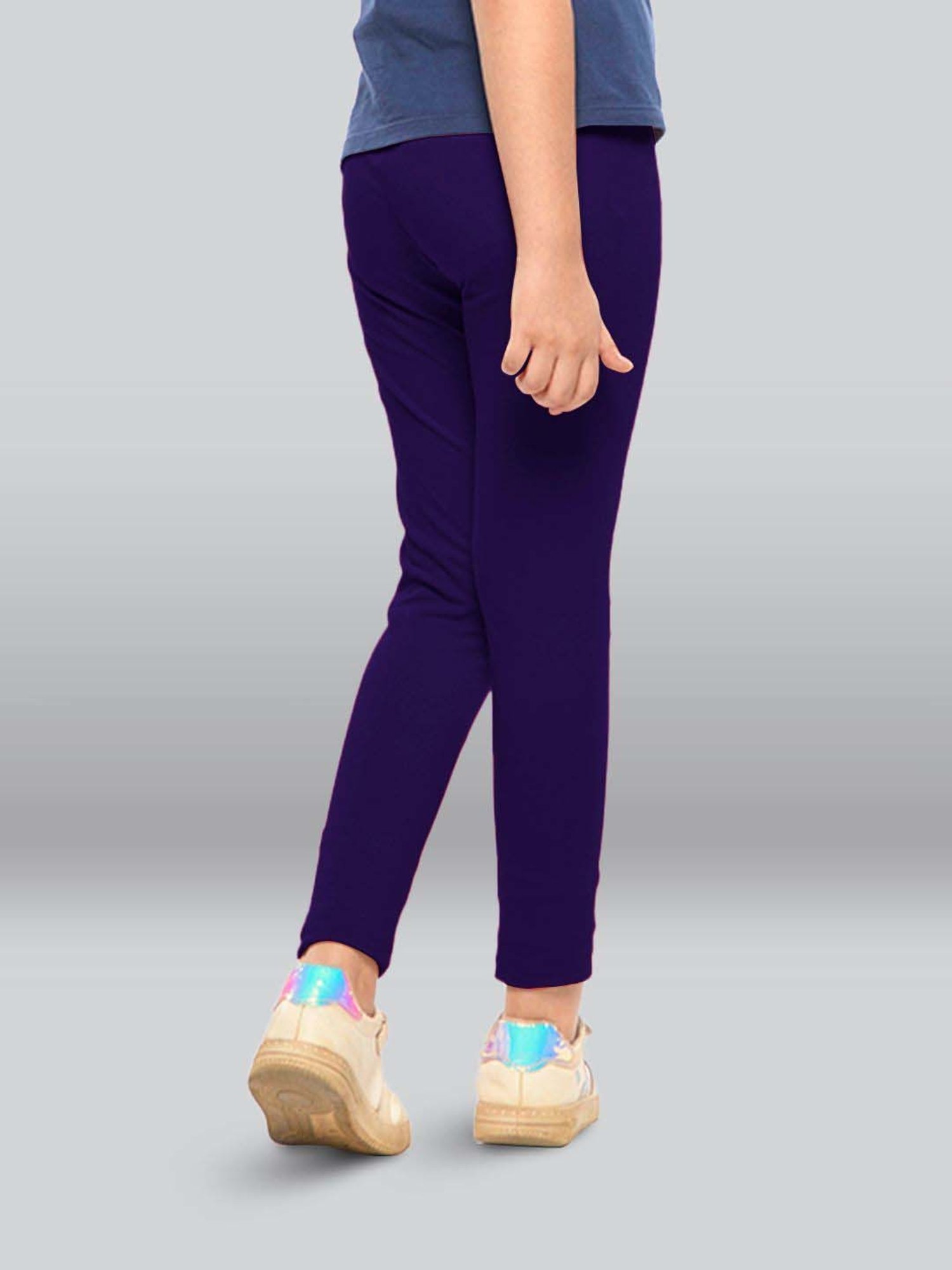 Lyra Kids Blue Skinny Fit Leggings (Pack of 2)